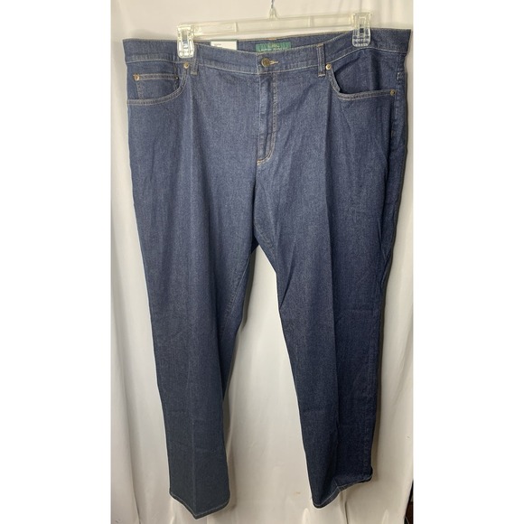 Women's Sz 20Wx32 Lauren Ralph Lauren NWT Classic Straight MSRP $95 Blue Jeans - Picture 2 of 9